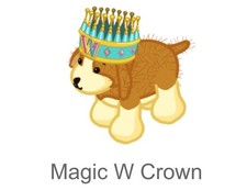 Webkinz Classic Magic W Crown Deluxe Promo Item