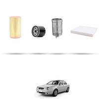 Hoffcar Wartungsset - 4 Filter FüR Lancia Lybra 2.4 Jtd 110KW Ab 2002