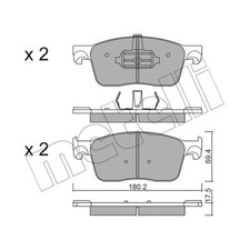 METELLI Bremsbeläge vorne für Citroën Spacetourer Jumpy Peugeot Traveller