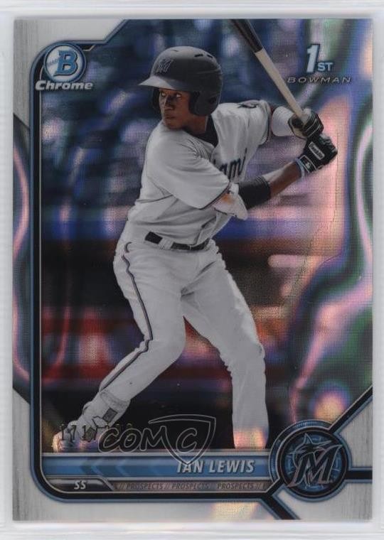 2022 Bowman Chrome Prospects Lava Refractor 171/399 Ian Lewis #BCP-96 12yh
