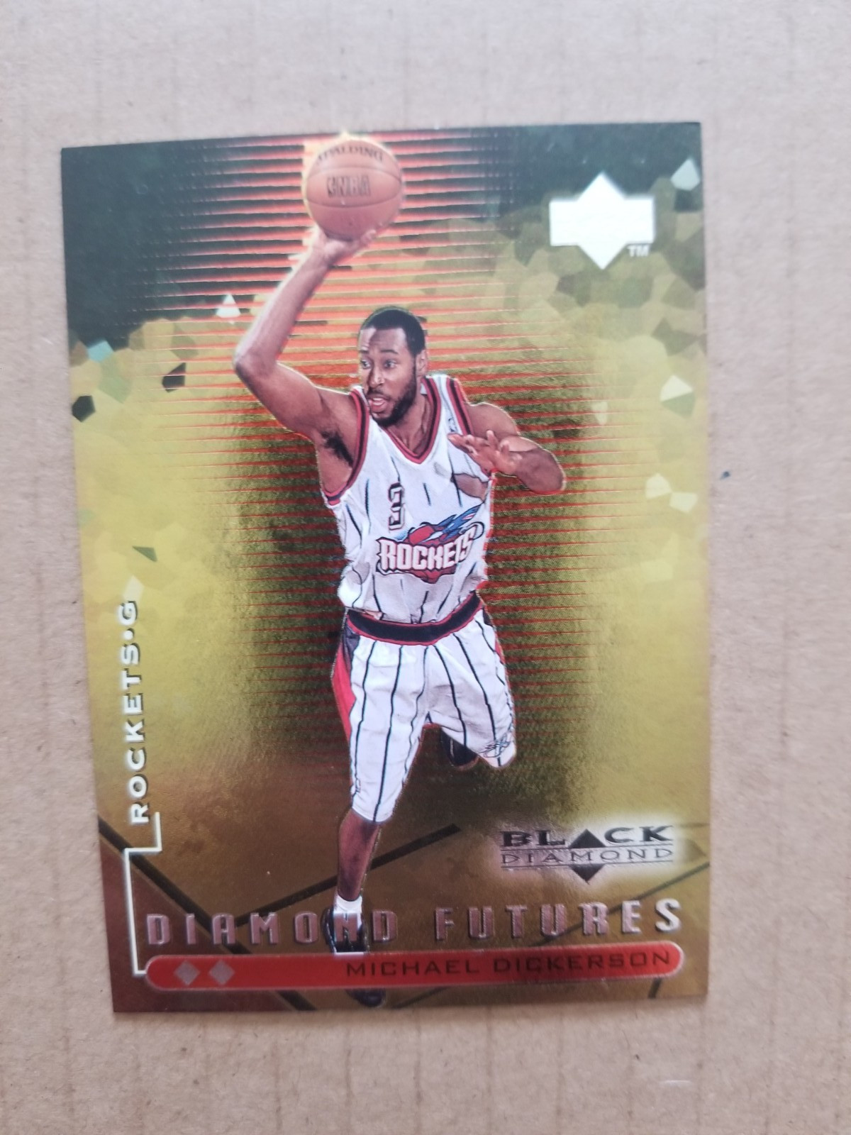 Michael Dickerson 1998-99 UD Black Diamond Double Diamond #111 /2500 Rookie