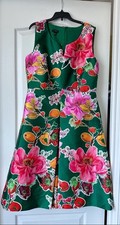 Talbots Green Fruit Floral Print Sleeveless Size 10