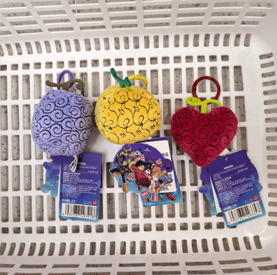 AUTHENTIC] MINISO ONE PIECE DEVIL FRUIT PLUSH KEYCHAINS LUFFY ACE