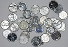 1943-P Steel Lincoln Wheat Penny Lot of 33 Coins UNCIRCULATED REPROCESSED