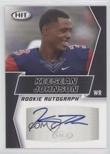 2019 Sage Hit Premier Draft Rookie Auto Black Keesean Johnson #A39 Auto 05n7
