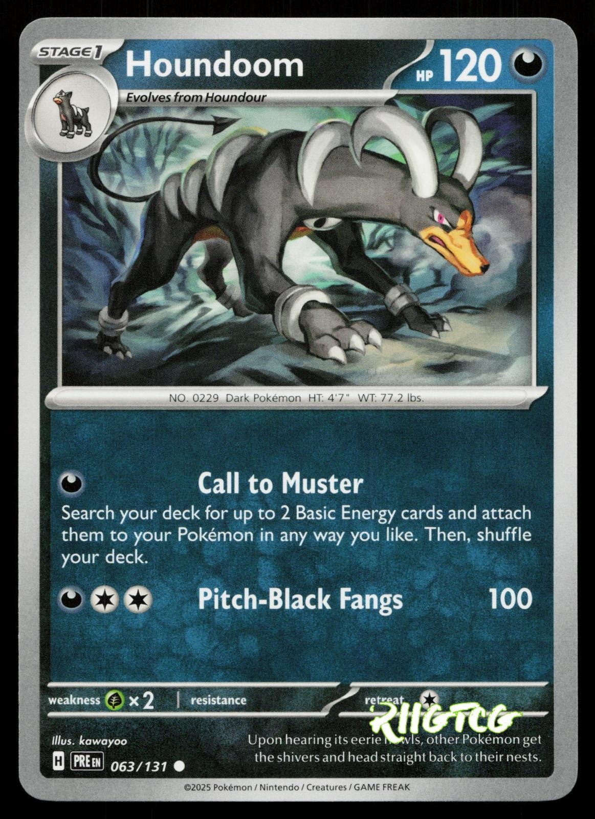 Houndoom 063/131 SV: Prismatic Evolutions Pokemon NM
