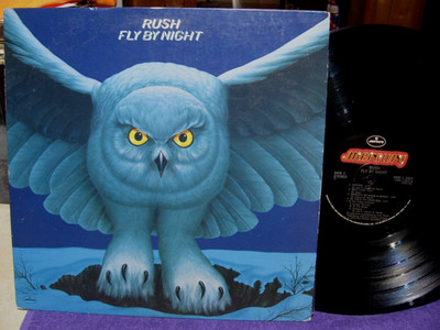 Rush Fly By Night LP  1975 Mercury / Polygram Vinyl Album VG+ VINYL & COVER