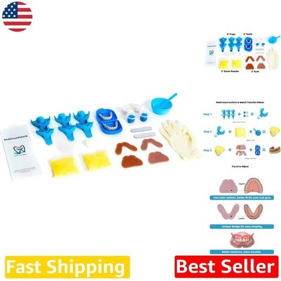 Artistic Denture Kit: DIY Partial Solution, 56 Teeth, Exclusive Designs, Small