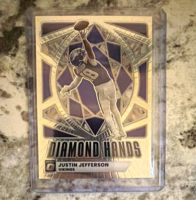 Panini 2023 Donruss Optic Diamond Hands Justin Jefferson #8 Vikings