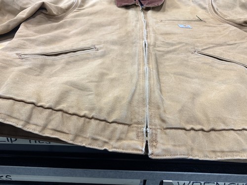 Carhartt Detroit Jacket J001 BRN L Tall Blanket Lined USA Vintage Brown Large by Carhartt, Size L, $199.99 - Photo 8