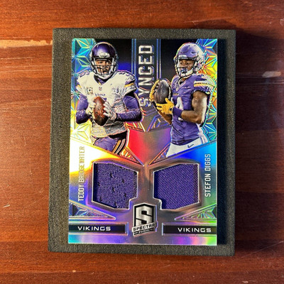 Panini 2016 Spectra Synced Swatches Diggs Bridgewater Vikings #15 MEM /199