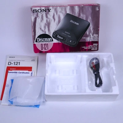 Box and paper only - Sony-D-121-Discman Vintage CD Player OVP - Bild 1 von 4