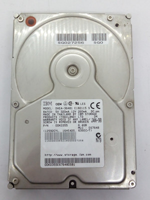 IBM  IDE  6,4GB FESTPLATTE DHEA-36481  3,5 ZOLL  #FP4670