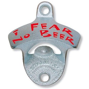 Starr X Wall Mounted i FEAR NO BEER  Bottle Opener for Beer Soda Bar.
