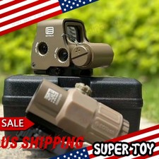 558 G33 Magnifier QD Side EXPS3-2 Holographic Red Green Dot Sight Reflex Replica