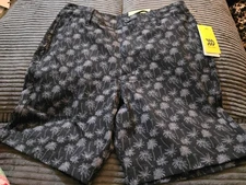 All In Motion Men’s Hybrid Shorts 6” Black Palm Tree Print Size Xl