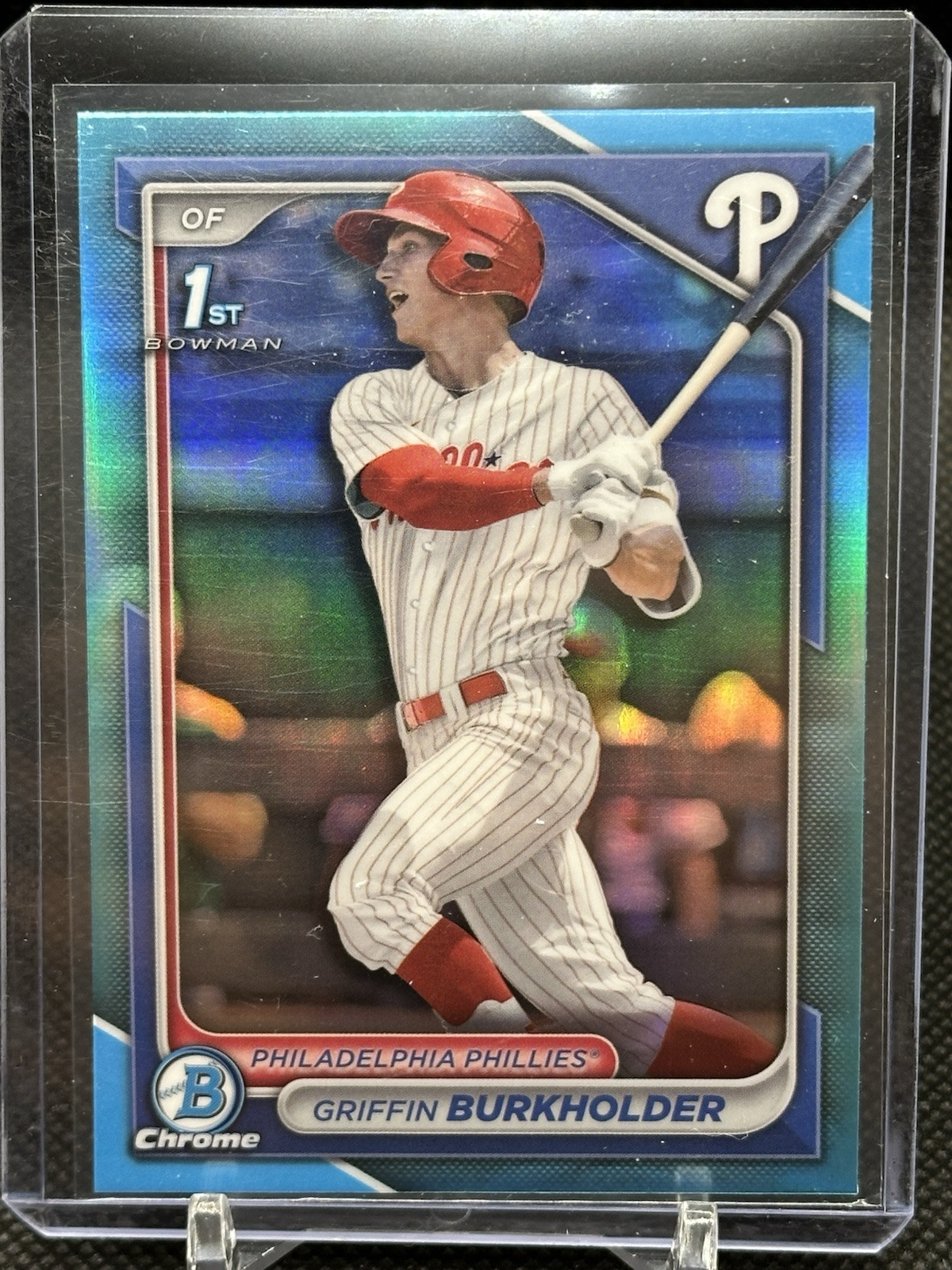 Griffin Burkholder 2024 Bowman Draft Chrome #BDC-94 Sky Blue 1st Bowman