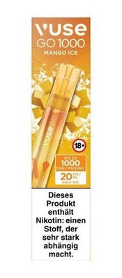 Einweg eZigarette Vuse GO Mango ICE 20mg bis zu 1000 Puffs