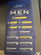 Tena Men's Active Fit Absorbent Protector, Level 2, Incontinence Pads, 20-Pack