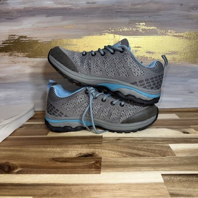 Propet Women s Petra Size 6 Hiking Low Top Grey/light Blue