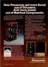 1977 • Panasonic Speakers Duo Cone Headphones • Print Ad • 1970s  • iA.45