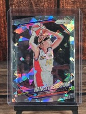 2025 Panini WNBA Prizm #34 Nancy Lieberman Silver Cracked Ice Prizm Mercury