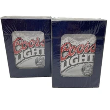 Lot Of 2 Coors Light Premium Beer Logo Playing Cards Decks Sealed New Promo