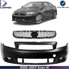 Front Bumper Cover Paintable & Grille Assembly Kit For 2005-2007 Scion tC