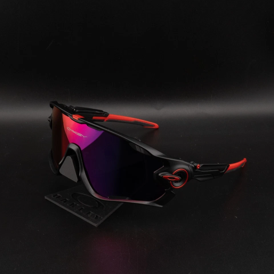 Oakley Jaw Breaker Sunglasses Prizm Matte Black Frame / Red Lens / JBBR - Image 4 of 4