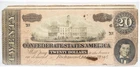 1864 $20 Confederate States of America Type 67