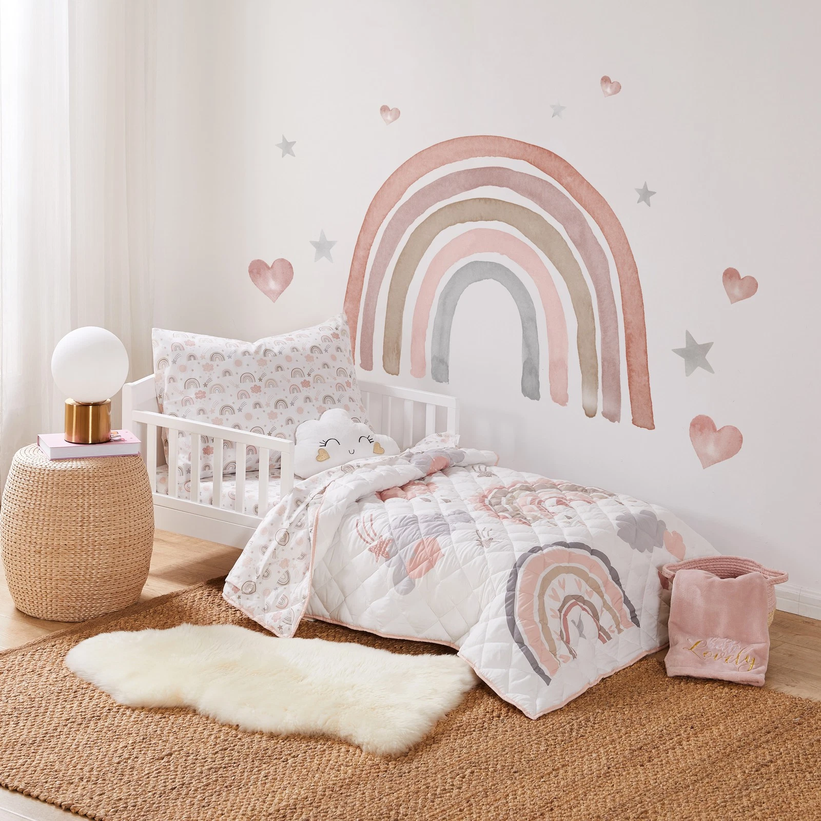 Rainbow Dreams 5pc Toddler Bed Set - Levtex Baby