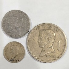 Philippines Lot 1 Piso 1972, 1 Piso 1995 and 10 Centavos 1972