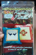 Pastime Pillows By Lilac Lane Embroidery Pattern