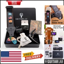 Sleek Guitar Accessory Kit with Strap, Capo, Tuner & Picks - Ideal for Gifting