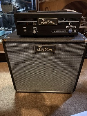 Kustom The Defender 5H All Tube Guitar Amplifier Head With Cabinet Defender 112