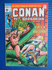 CONAN THE BARBARIAN # 7 - (VG+) -BARRY SMITH-IN THE COILS OF THE MAN-SERPENT