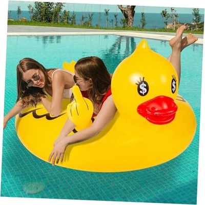 Funny Pool Floats Adult Large Rubber Ducks for Jeeps 52'' Duck Ride On