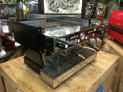 LA MARZOCCO LINEA CLASSIC 2 GROUP MATTE BLACK BRONZE HANDLES