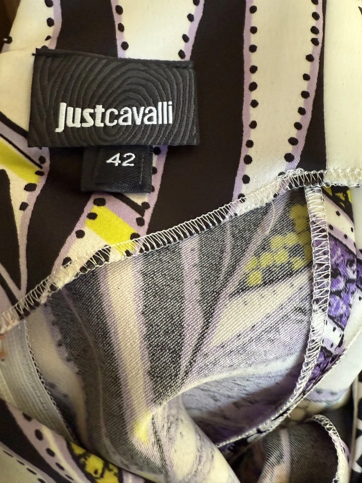 Vestido de Cóctel JUST CAVALLI BY ROBERTO CAVALLI VESTIDO MIDI ESTAMPADO talla 42 Nuevo sin Etiquetas Foto 3 de 4