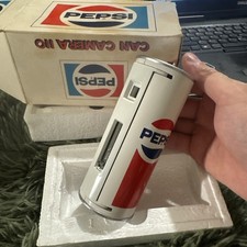Pepsi Can Camera 110 White 110 Film Camera Collectible with Original Box