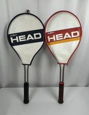 VTG Pair of AMF Head Professional Tennis Rackets - Red 4.5L 732 Blue-4.5M 5123