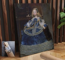 Spain Children Girl Diego Velasquez Dress Baroque Figurative Art 24X30Inch