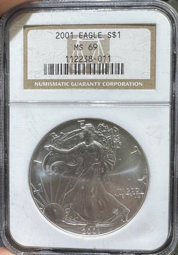 2001 American Silver Eagle NGC MS-69