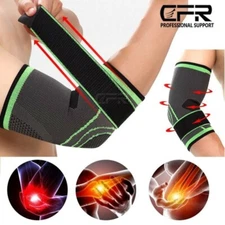 Elbow Compression Sleeve Brace Support Tendonitis Tennis Golfer Arm Arthritis DS