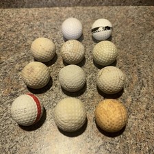 Vintage Golf Balls Top Flite Spalding Ben Hogan Rosburg Dimple