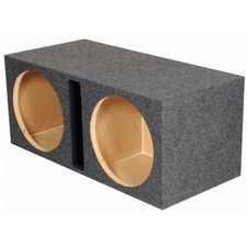 QPOWER DUAL 15  15 INCH VENTED HEAVY DUTY EMPTY SUB SUBWOOFER BOX QHD215V