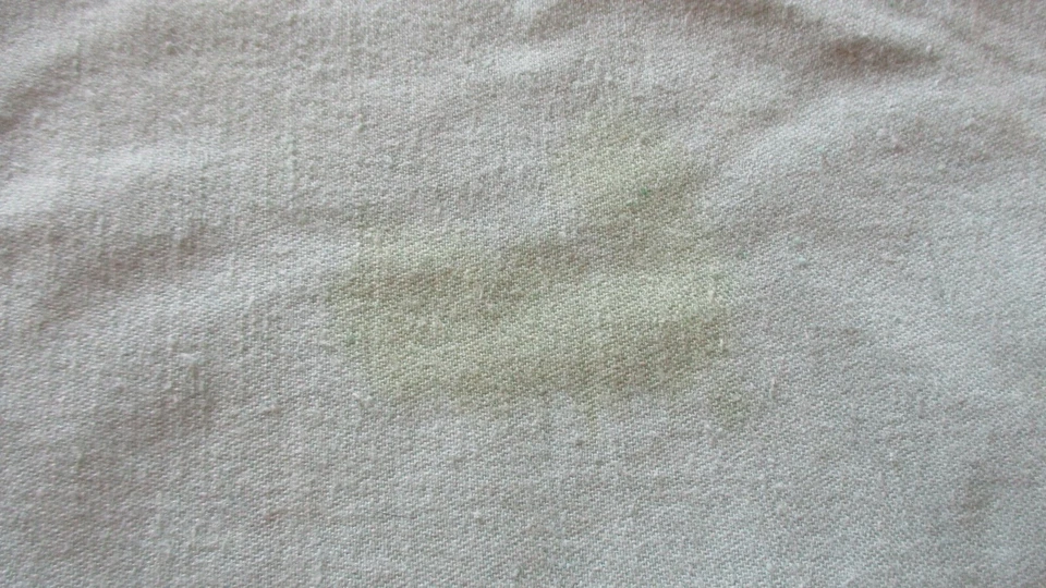 Service de table N°74 nappe 154 x 216 cm +12 serviettes monogramme CC coton vert - Photo 3/4