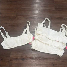 Set of 4 White Women's Swim Tops
