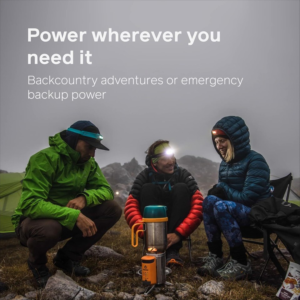 Wood Burning Camp Stove with USB Charging, Electricity Generating for