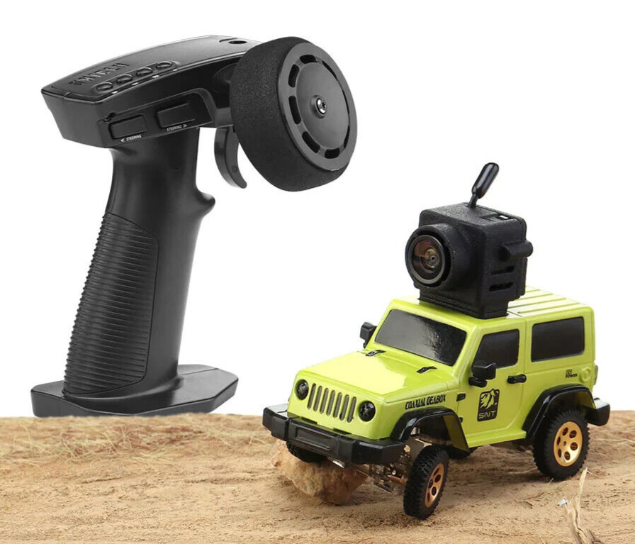 RC 1/64 Micro JK WRANGLER Rock Crawler 4x4 w/ LED + FPV Gogg